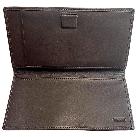 Vintage Y2K Chocolate Brown Classic Buckle Wallet - Picture 5 of 5